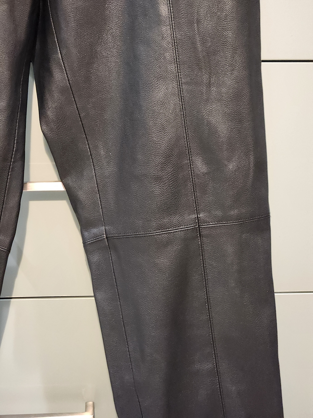 Zara Black Faux-Leather Pants NWT - Picture 2 of 10
